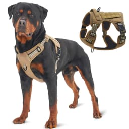 Military Tactical Pull Large Dog Tactical Harness - Durable Military-Style Vest with Reflective Straps & Secure Control Handle