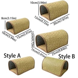 Scratch Resistant Hamster Cool Nest Breathable Weave Cooling Mat Guinea Pig Tunnel Wear Resistant Hiding House Summer Cooling