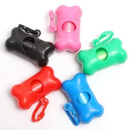 1pc Bone Shaped Bag Dispenser Disposable Pet Dog Waste Bag Holder Plastic Garbage Bag Case Carrier Disposal Poop Bag Dispenser