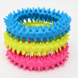 1-10Pcs Pet Chew Toy Soft Rubber Bite-Resistance Bone Shape Teeth Grinding Chewing Toys For Small Dogs Training Pet Supplies