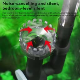 5W 7W Aquarium External Filter Barrel Wall Mounted Hang On Fish Tank Filter Silent Oxygenation Water Circulation 220V