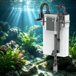 5W 7W Aquarium External Filter Barrel Wall Mounted Hang On Fish Tank Filter Silent Oxygenation Water Circulation 220V