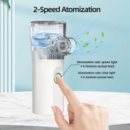 Portable Mesh Nebulizer for Human Cat Dog USB Rechargeable Handheld Cool Mist Inhaler Silent Vet Respiratory Breathing Device
