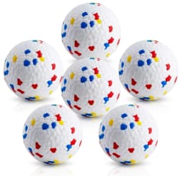 6PCS 5cm ETPU Dog Balls, Indestructible Non-Toxic Chew Toy, Floating Teeth Cleaning Interactive Toy for Small Dogs Puppy