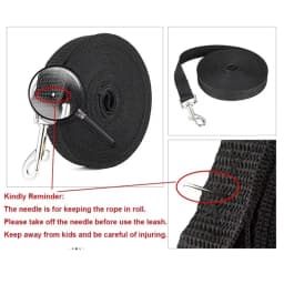 Universal Long Distance Dog Training Leash Firm Nylon Traction Lanyard Anti Bite Comfort Grip Walking Rope Pet Outdoor Accessory