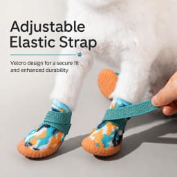 All Season Breathable Mesh Dog Shoes Anti-Slip Pet Boots Paw Protector Waterproof Sole Adjustable Strap Small Puppy Yorkie