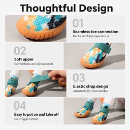 All Season Breathable Mesh Dog Shoes Anti-Slip Pet Boots Paw Protector Waterproof Sole Adjustable Strap Small Puppy Yorkie