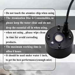 1PC 5V USB Mist Maker Fogger Nebulizer Water Fountain Fish Tank Pond Atomizer Head With 4 LED Colorful Lights