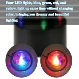 1PC 5V USB Mist Maker Fogger Nebulizer Water Fountain Fish Tank Pond Atomizer Head With 4 LED Colorful Lights