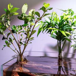 Fish Tank Plant Holder 6 Pieces Clear Hydroponic Bracket Hangable Plant Holder Cup for Fish Tank Home Grow Planting Cultivation