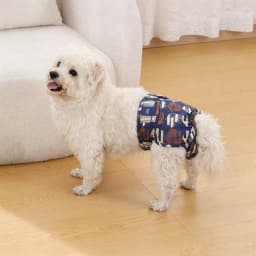 Washable Reusable Dog Diapers Physiological Pants Cute Cartoon Print Female Dog Diaper Adjustable Dog Sanitary Panties