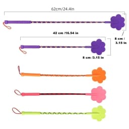Portable Dog Training Stick Flirt Pole for Small Medium Dogs, Interactive Pet Teaser Wand for Training & Play