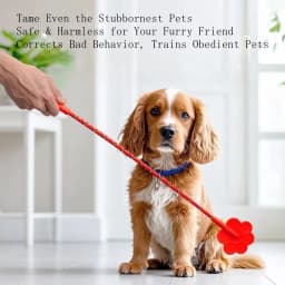 Portable Dog Training Stick Flirt Pole for Small Medium Dogs, Interactive Pet Teaser Wand for Training & Play
