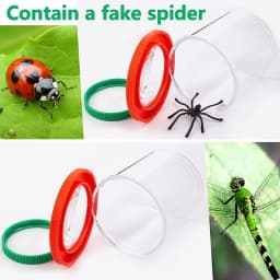 This 3-Piece Magnifying Glass Insect Collection Set Includes an Observation Box, Tweezers, and a Trap. Compact and Portable, It Helps You Get Closer to Nature and Develop Your Intelligence, Making It a Great Tool for Understanding Various Insects.