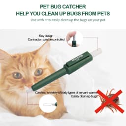 Pet Tick Remover Tool Durable Family Pet Flea Control Waterproof Portable Rustproof Tick Removal Pen For Cat Dog And Humans