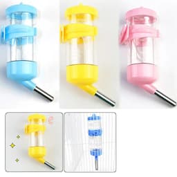 Steady Plastic Hamster Water Feeder 80ML Capacity Detachable Hamster Automatic Water Dispenser Hamster Drinker Rat
