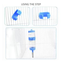 Steady Plastic Hamster Water Feeder 80ML Capacity Detachable Hamster Automatic Water Dispenser Hamster Drinker Rat