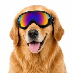 Black Adjustable Dog Pet Goggles, UV Protection Windproof Anti-glare Sunglasses for All Dog Breeds Outdoor Hiking Running Beach
