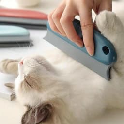 1Pc Pet Hair Remover Brush, Rubber Bristle, Ergonomic Handle, Safe for Dogs & Cats, Clean Couch, Carpet, Car Seat, Easy to Wash
