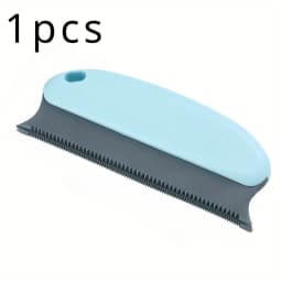 1Pc Pet Hair Remover Brush, Rubber Bristle, Ergonomic Handle, Safe for Dogs & Cats, Clean Couch, Carpet, Car Seat, Easy to Wash