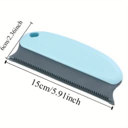 1Pc Pet Hair Remover Brush, Rubber Bristle, Ergonomic Handle, Safe for Dogs & Cats, Clean Couch, Carpet, Car Seat, Easy to Wash