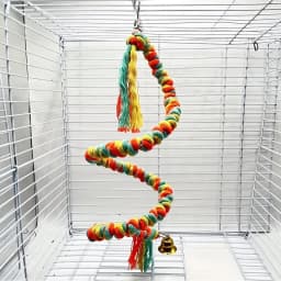 Bird Toys Parrot Climbing Rope Parrot Colorful Toy Climbing Rope Rotating Climbing Rope Bird Relax Play Grinding Toy Rope