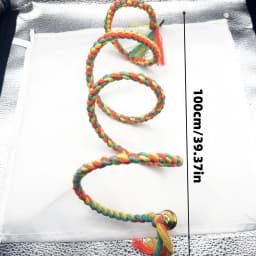 Bird Toys Parrot Climbing Rope Parrot Colorful Toy Climbing Rope Rotating Climbing Rope Bird Relax Play Grinding Toy Rope