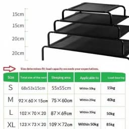 New Elevated Dog Bed Raised Breathable Moisture Proof All Seasons Soft Ventilated Pet Sleeping Cot For Large And Small Dogs