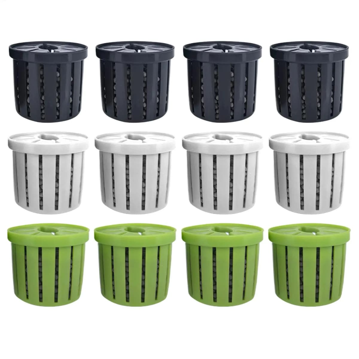 4 Pieces Aquarium Planter Pot with sponge Suction Cups breathable water-permeable For Home Fish Tank Plant Pots Holder