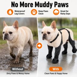 Dog Full Leg Waterproof Shoes Mud Stain Resistant Non Slip Pet Boots Protective Rain Gear For Small Medium Dogs Outdoor Walks