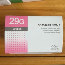 100 Pieces of 25G, 27G, 29G, 30G, 31G, 32G, 33G, 34G Painless Ultra-Fine Veterinary Pet Beauty Needles Disposable Injection Punc