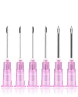 100 Pieces of 25G, 27G, 29G, 30G, 31G, 32G, 33G, 34G Painless Ultra-Fine Veterinary Pet Beauty Needles Disposable Injection Punc