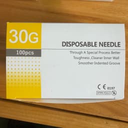 100 Pieces of 25G, 27G, 29G, 30G, 31G, 32G, 33G, 34G Painless Ultra-Fine Veterinary Pet Beauty Needles Disposable Injection Punc