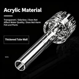 Basket Style Floating Surface Skimmer, Oil Film Remover with Inlet Grille Inlet & Outlet for Mini Planted Aquarium Tank Supplies