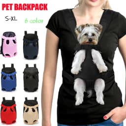 Dog Cat Carrier Front Legs Out Pouch Adjustable Mesh Dog Carrier Backpack Puppy Pet Carry Sling Shoulder Bag