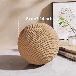 Large Sisal Cat Ball Toy, Interactive Scratching Chew Toy, Teeth Cleaning Self-Play Toy for Indoor Cats and Kittens