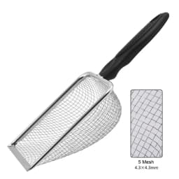 ※Pet Washing Equipment Stainless Steel Feces Shovel Net Cat Litter Shovel Reptiles Reptile Sand Shovel Mesh Screen Fecal
