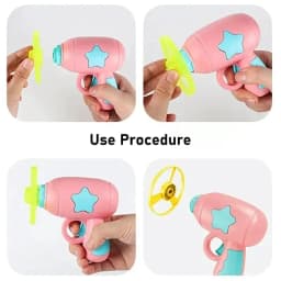 Mini Flying Disc Gun Cat Toy Interactive Launch Plaything Kitten Chasing Training Fun Pet Accessories Daily Entertainment
