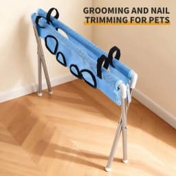 Pet Bathing Stand, Anti-Scratch Dog Cat Grooming Hammock, Small Pet Nail Clipping Holder Restraint Station for Dog Cat Bath