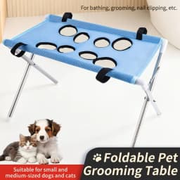 Pet Bathing Stand, Anti-Scratch Dog Cat Grooming Hammock, Small Pet Nail Clipping Holder Restraint Station for Dog Cat Bath