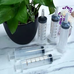 60/100ml Reusable Plastic Nutrient Filling Syringe Measuring Syringe Without Needle Syringe Glue for Animal Food Feeding