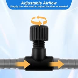 10pcs 4mm Aquarium Oxygen Pump Air Control Valves Plastic T Shaped Single Way Air Flow Regulator Portable Fish Tank Accessories