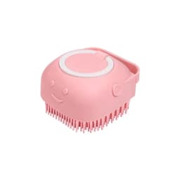 Dog Bathing Brush Pet Massage Shampoo Dispenser Rubber Bristle Shower Grooming Tool for Dogs And Cats