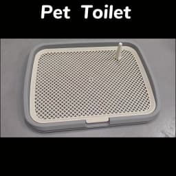Dog Potty Training Tray Pee Pad Holder with Removable Grid Reusable Puppy Toilet for Indoor Dogs 1-3pc