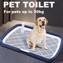 Dog Potty Training Tray Pee Pad Holder with Removable Grid Reusable Puppy Toilet for Indoor Dogs 1-3pc