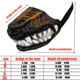 Soft Silicone Dog Mouth Cover, Can Open and Close Mouth and Nose Mask, Suitable for Medium and Large Dogs, Halloween Dog Mask