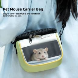Breathable Small Pet Carrier Bag Ventilated Portable Hamster Shoulder Bag Lightweight Adjustable Squirrel Carrier Bag