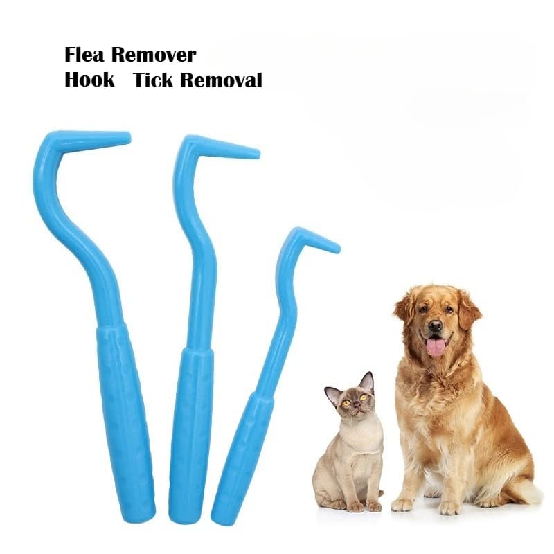 Flea Remover Hook Tick Removal Tweezer Ticks Pull Pet Cat Dog Accessaries Scratching Extractor Mite Tweezers Comb Louses Pliers