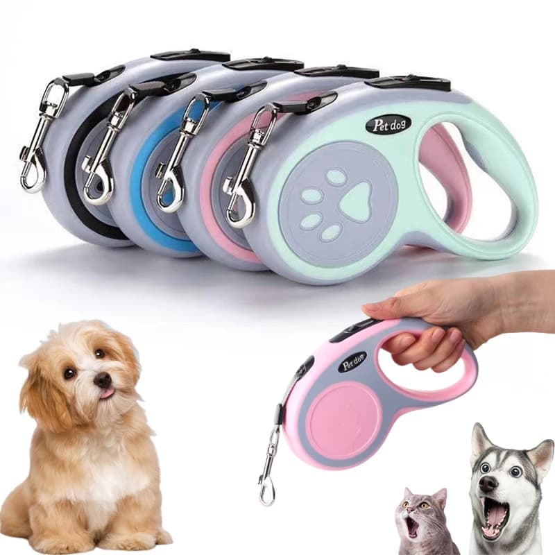 3/5M Automatic Retractable Nylon Dog Leash Durable Cat Lead Extending Puppy Walking Running Traction Roulette for Small Dogs New