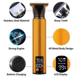 2026 Hot T9 Electric Haircutting Machine Cordless Hair Cutting Shears Professional Men's Shaving Tools Men's Haircutting Shears